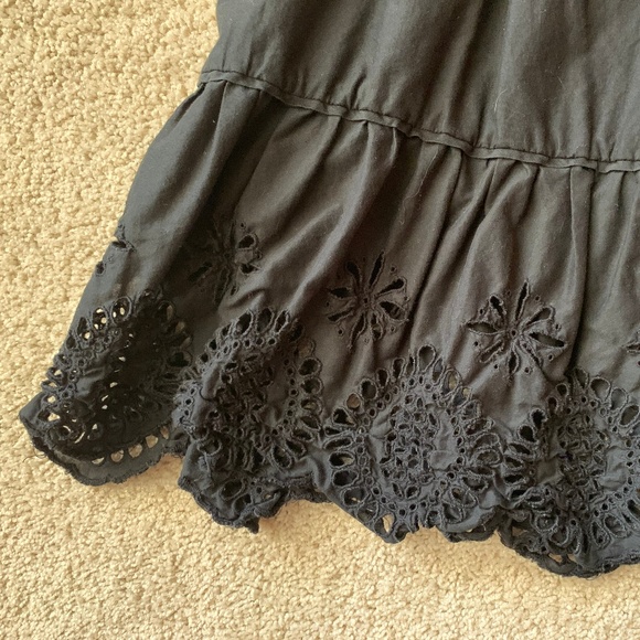 Black eyelet skirt - Picture 2 of 4